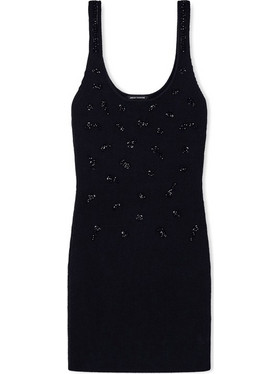 Armani Exchange Mini Φόρεμα Πλεκτό Μαύρο