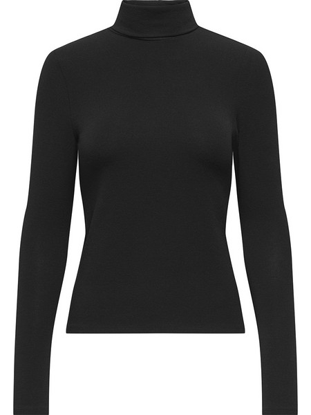 ONLY ONLGLAMOUR L/S ROLL-NECK TOP JRS NOOS 15380914-BLACK Black