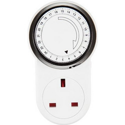ΧΡΟΝΟΔΙΑΚΟΠΤΗΣ UK ΠΡΙΖΑΣ 24ΩPEΣ 13A 240V ΜΕ ΠΡΟΣΤΑΣΙΑ ΕΠΑΦΩΝ IP20