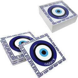 Σετ σουβέρ Greece 4τμχ - Coaster set 4pcs 026039