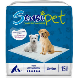 Υποσέντονα Sensi Pet για κατοικίδια 60X90 με αυτοκόλλητα & Sap 15τεμ