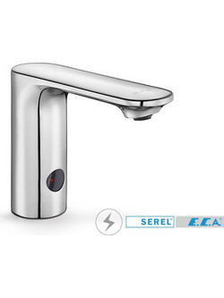 Serel ECA 108108043 Chrome - Μπαταρία Νιπτήρα με Φωτοκύτταρο