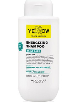 Yellow Professional Scalp Care Energizing Shampoo δυναμωτικό σαμπουάν για αδύναμα και εύθραυστα μαλλιά με τάση τριχόπτωσης 500 ml