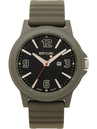 Rip Curl Daze Ανδρικό Ρολόι με Χακί Καουτσούκ Λουράκι