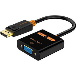 CABLETIME αντάπτορας DisplayPort σε VGA CT-AV586-03G, 1080p/60Hz, μαύρος