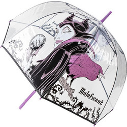 Disney Villains Maleficent Παιδική Διάφανη Ομπρέλα Διαμέτρου 86 cm
