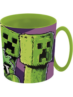 Minecraft The Movie Παιδική πλαστική κούπα για μικροκύματα 390 ml