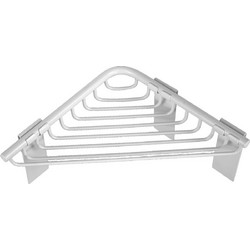 Καλάθι γωνιακό σχαρωτό RETI 9631 66 Λευκό ματ KARAG 15x15x3cm