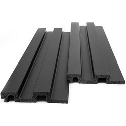 PS PANEL ΜΕ 3D ΠΗΧΑΚΙΑ 10 RESIDENCE 21/122 mm BLACK NewPlan