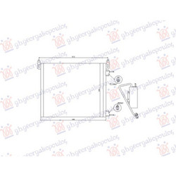 ΨΥΓΕΙΟ A/C 2.8 ΒΕΝΖΙΝΗ / 1.9-3.0 ΠΕΤΡΕΛΑΙΟ (483x390) για OPEL SIGNUM 2006-2009 (Z03)