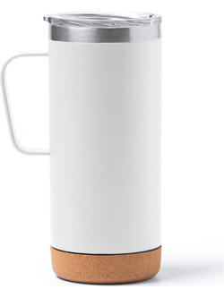 Μεταλλικό ποτήρι BEYRON 600ml White