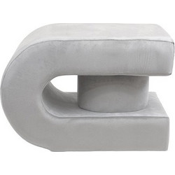 ΣΚΑΜΠΟ ΒΕΛΟΥΔΟ ΓΚΡΙ MDF 60.5x40x40cm Eurolamp 810-00133