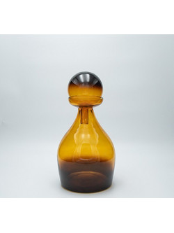 ΚΑΡΑΦΑ ΓΥΑΛΙΝΗ ΑΝΟΙΧΤΟ ΚΑΦΕ 34x16cm 819-01284 - Estheti - 819-01284