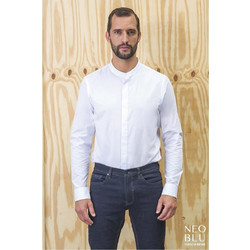 Ανδρικό πουκάμισο με γιακά μάο Bart Men - 03792 Neoblu White Optic