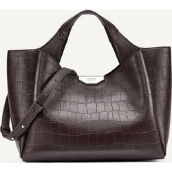DKNY Willa Satchel Γυναικεία Τσάντα Χειρός από Δερματίνη Σοκολατί R63DPG33-CBE