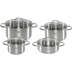 Fissler San Francisco Σετ Κατσαρόλες από Ανοξείδωτο Ατσάλι 4τμχ