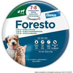 ELANCO Foresto περιλαίμιο για γάτες και σκύλους (για ζώα κάτω των 8 kg)