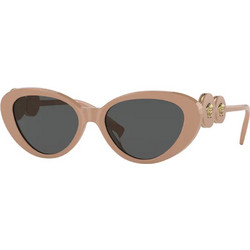 Versace VE4433U 5383/87 Γυναικεία Γυαλιά Ηλίου Οβάλ Κοκάλινα Ροζ με Μαύρο Polarized Φακό