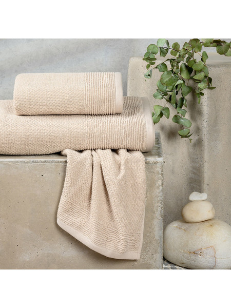 ΠΕΤΣΕΤΕΣ ΣΕΤ 3 ΤΕΜΑΧΙΩΝ HAUS BEIGE MELINEN 30Χ50 / 50Χ90 / 70Χ140