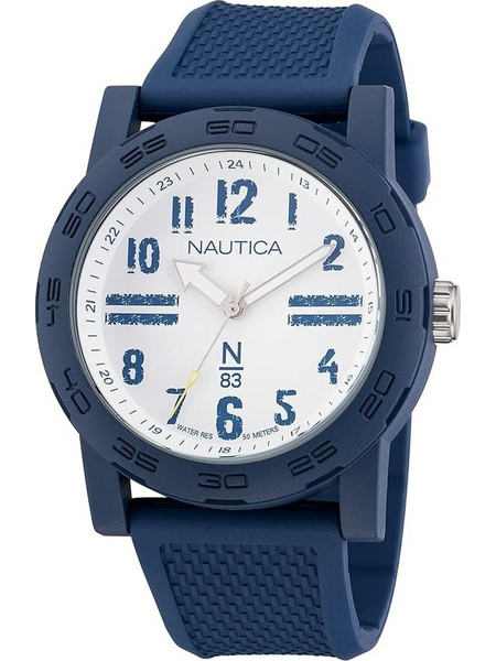 Nautica Ανδρικό Ρολόι με Μπλε Καουτσούκ Λουράκι NAPATS301