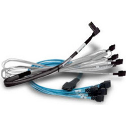 Καλώδιο Broadcom 1x8 SFF-8654 to 2x4 SFF-8643 Mini-SAS HD 1m
