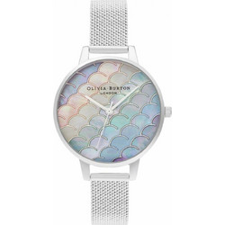 Olivia Burton Γυναικείο Ρολόι με Ασημί Μεταλλικό Μπρασελέ OB16US46