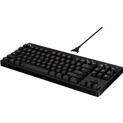 Logitech G Pro Μηχανικό Gaming Πληκτρολόγιο TenKeyLess με GX Blue Διακόπτες RGB Black