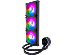 Cooler Master MasterLiquid PL360 Flux Black Υδρόψυξη CPU 120mm ARGB για Socket AM2 / AM2+ / AM3 / AM3+ / FM1 / FM2 / 115x / 2011 / 2066 / 2011-3 / AM4 / FM2+ / TR4 / 1200 / 1700