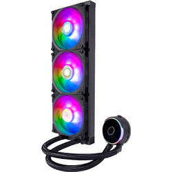 Cooler Master MasterLiquid PL360 Flux Black Υδρόψυξη CPU 120mm ARGB για Socket AM2 / AM2+ / AM3 / AM3+ / FM1 / FM2 / 115x / 2011 / 2066 / 2011-3 / AM4 / FM2+ / TR4 / 1200 / 1700