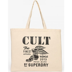 SUPERDRY & CO CULT SUPERDRY TOTE ΤΣΑΝΤΑ ΓΥΝΑΙΚΕΙΟ - SD0ACY9110279A000000 - ΓΥΝΑΙΚΕΙΟ - NATURAL BROWN/BLACK