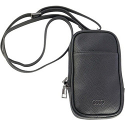 Audi Phone Bag A6 Synthetic Leather D2 Black - (AU-PP-SL-A6/D2-BK)