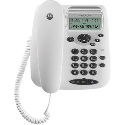 Motorola CT2 Ενσύρματο Τηλέφωνο με Ανοιχτή Ακρόαση για Ηλικιωμένους Λευκό