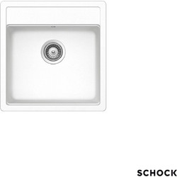 Schock Manhattan Cristalite Ένθετος Νεροχύτης Γρανίτη Ματ Alpina Superwhite 49x51cm 30050-1301