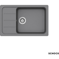 Schock Cristalite Element 110- Croma Ένθετος Νεροχύτης Γρανίτη Αντιστρεφόμενος Ματ 78x50cm 31180-1441