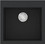 Sanitec Ultra Granite 816 Υποκαθήμενος Νεροχύτης Γρανίτη Ματ Grafite 50x50cm