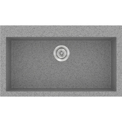 Sanitec Classic 333 Υποκαθήμενος Νεροχύτης Γρανίτη Ματ Granite Grey 79x50cm