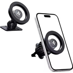 Spigen Magsafe Dashboard & Vent Car Mount Μαύρη Βάση Αυτοκινήτου - Μαύρο