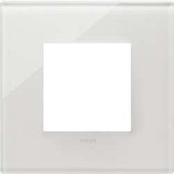 Plate 2M glass milky white