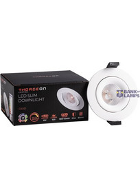 LED Downlight 8W Dim to Warm 520lm IP44 38 CRI90 PF0,9 (Internal Driver Included) RAL9003