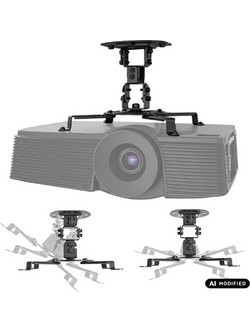 Maclean Ceiling Mount/Hanger for Projectors, 54-320 mm, up to 13.5 kg, 360-degree rotation, MC-200 B