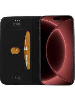 Idol 1991 Elite Anti-RFID Book Stand Θήκη Black (iPhone 18 Pro Max)