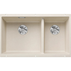 Blanco Subline 430/270-U Υποκαθήμενος Νεροχύτης Γρανίτη Soft White 527167 75.5x46cm