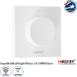 GLOBOSTAR(R) 71443 MiBOXER K1 TONE CCT Ασύρματο Χειριστήριο Τοίχου 1 Ζώνης 1/2CH DC 3V 1xCR2032 Μπαταρία IP20 - RF 2.4GHz + Εμβέλεια 30m - Λευκό - M8.6xΠ8.6xΥ2.7cm