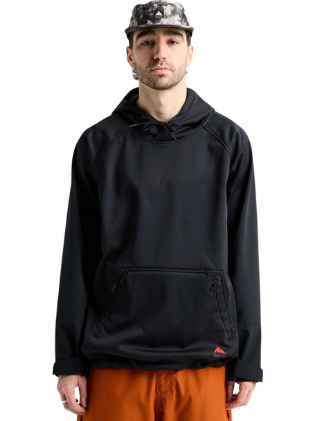 Burton Crown Weatherproof Riding Ανδρικό Φούτερ με Κουκούλα Μαύρο 309811-A04
