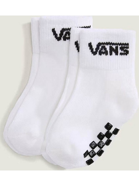 Vans Classic Crew Socks Kids 2-Ζευγάρια Κάλτσες Παιδικές (0-12 Μηνών) - White (VN000Q97WHT)