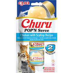 Inaba Ciao Churu Pop & Serve with Chicken & Scallop 70gr