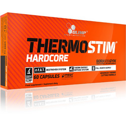Olimp Thermo Stim Hardcore Θερμογεννετικός Λιποδιαλύτης 60 Κάψουλες
