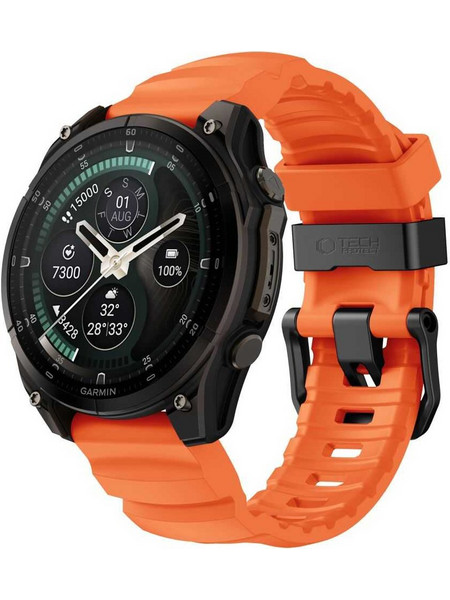 Tech-Protect Motion Λουράκι Σιλικόνης Signal Orange (Garmin Fenix 51mm)