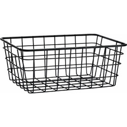 Μεταλλικό Συρμάτινο Καλάθι Οργάνωσης 22x16x12 cm (Μαύρο)