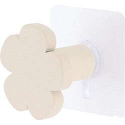 Κρεμαστράκι Αυτοκόλλητο (5x4.2x5) T-D Flower Ivory 9089105